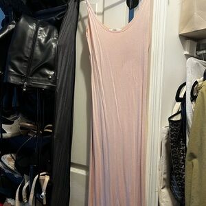 Elegant Pink Sleeveless Dress